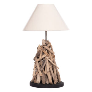 ΕΠΙΤΡΑΠΕΖΙΟ ΦΩΤΙΣΤΙΚΟ TWIGGY HM4423 DRIFTWOOD & ΛΕΥΚΟ ΚΑΠΕΛΟ Φ35x61Υεκ.