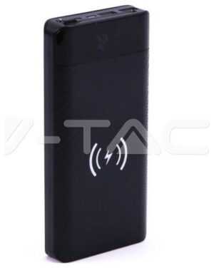 Φορτιστής Μπαταριά Ασύρματης Φόρτισης με Οθόνη Wireless Power Bank 20000mAh με ενσωματωμένο καλώδιο micro USB Χρώμα Μαύρο 8859