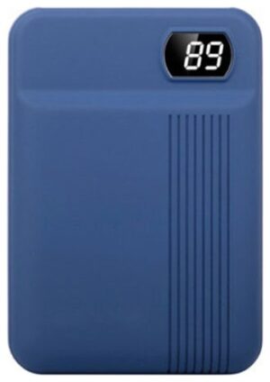 Φορτιστής Μπαταριά Power Bank 10000mAh με οθόνη και δύο Θύρες USB Χρώμα Μπλε