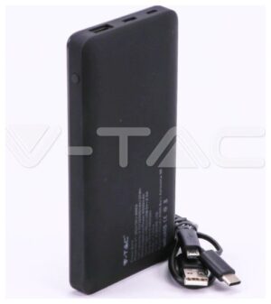 Power Bank 10000mAh με οθόνη USB Type C Χρώμα Μαύρο 8869