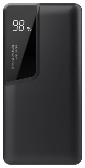 Power Bank 10000mAh με οθόνη  USB Type C Χρώμα Μαύρο 8869