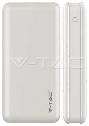 Φορτιστής Μπαταριά Power Bank 20000mAh με δύο Θύρες USB Χρώμα Λευκό 8189