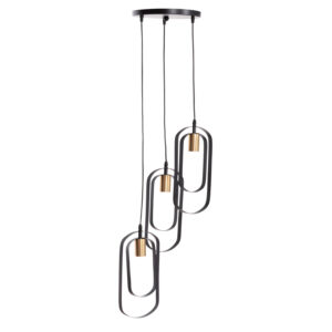 ΦΩΤΙΣΤΙΚΟ ΟΡΟΦΗΣ ΚΡΕΜΑΣΤΟ BIUT HM7528.11 ΜΑΥΡΟ ΜΕΤΑΛΛΟ-ΧΡΥΣΟ ΝΤΟΥΙ Φ23x139Υεκ.