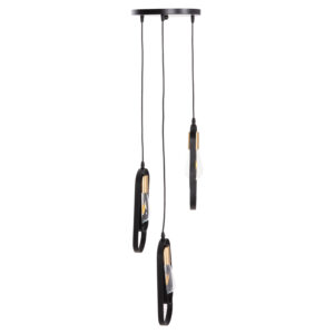 ΦΩΤΙΣΤΙΚΟ ΟΡΟΦΗΣ ΚΡΕΜΑΣΤΟ BIUT HM7528.11 ΜΑΥΡΟ ΜΕΤΑΛΛΟ-ΧΡΥΣΟ ΝΤΟΥΙ Φ23x139Υεκ.