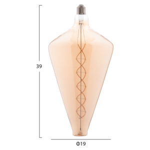 ΦΩΤΙΣΤΙΚΟ ΟΡΟΦΗΣ ΚΡΕΜΑΣΤΟ ΜΕ ΛΑΜΠΤΗΡΑ HM11930.01--ΣΧΟΙΝΙ 1m ΠΑΧΟΥΣ 2cm-ΝΤΟΥΙ Ε27