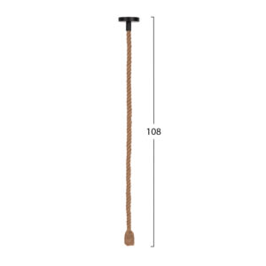 ΦΩΤΙΣΤΙΚΟ ΟΡΟΦΗΣ ΚΡΕΜΑΣΤΟ ΜΕ ΛΑΜΠΤΗΡΑ HM11927.01--ΣΧΟΙΝΙ 1m ΠΑΧΟΥΣ 2cm-ΝΤΟΥΙ Ε27