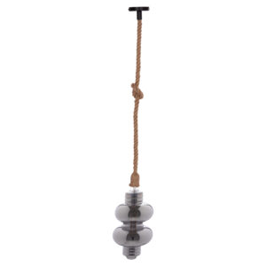 ΦΩΤΙΣΤΙΚΟ ΟΡΟΦΗΣ ΚΡΕΜΑΣΤΟ ΜΕ ΛΑΜΠΤΗΡΑ HM11929.02--ΣΧΟΙΝΙ 1m ΠΑΧΟΥΣ 2cm-ΝΤΟΥΙ Ε27