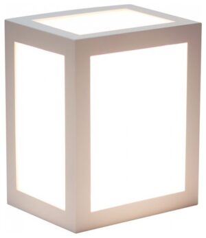 Φωτιστικό Τοίχου Απλίκα Φαναράκι Κύβος V-TAC 12W Αδιάβροχο IP65 Σώμα Λευκό Φως Ημέρας 8335