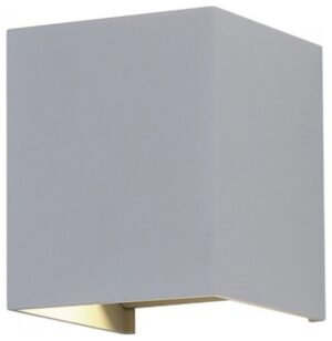 Φωτιστικό Τοίχου Απλίκα V-TAC 12W Bridgelux Chip Αλουμίνιο Γκρι Τετράγωνο IP65 Θερμό Λευκό 8531