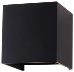 Φωτιστικό Τοίχου Απλίκα V-TAC 12W Bridgelux Chip Αλουμίνιο Μαύρο Τετράγωνο IP65 Φως ημέρας 8530