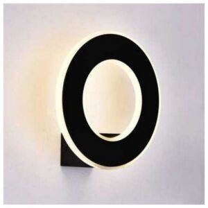 Φωτιστικό Τοίχου V-TAC 9W Μαύρο Στεφάνι Φως Ημέρας 8228