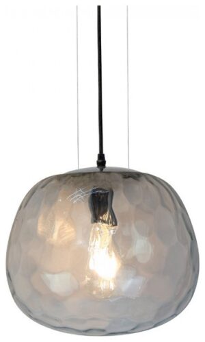 Γυάλινο Κρεμαστό Φωτιστικό V-TAC Μοντέρνο Design Σφαιρικό Διάφανο Φ250mm με  ντουί Ε27 3882