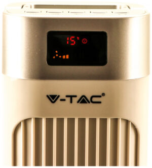 Ανεμιστήρας Στήλη Δαπέδου V-TAC 36” ίντσες 55W με Οθόνη και Χειριστήριο Λευκός 7900
