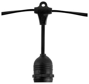 Αδιάβροχο IP65 καλώδιο γιρλάντας E27 15m