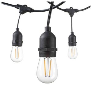 Αδιάβροχο IP65 καλώδιο γιρλάντας E27 15m