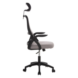 ΚΑΡΕΚΛΑ ΓΡΑΦΕΙΟΥ BLAZER HM1205.05 ΓΚΡΙ MESH-ΜΑΥΡΟΣ ΣΚΕΛΕΤΟΣ 60x58x110-130Υεκ.