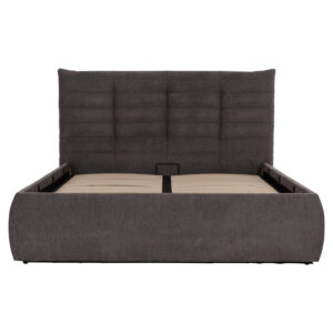 ΚΡΕΒΑΤΙ ΔΙΠΛΟ SANDRA HM732.01 ΓΚΡΙ ΥΦΑΣΜΑ & ΑΠΟΘΗΚΕΥΤΙΚΟΣ ΧΩΡΟΣ ΓΙΑ ΣΤΡΩΜΑ 160x200εκ