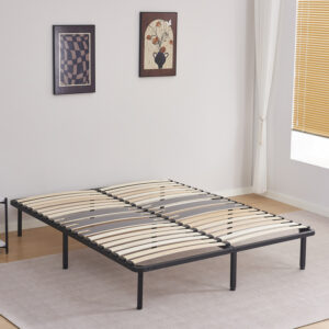 ΚΡΕΒΑΤΙ-ΥΠΟΣΤΡΩΜΑ ΔΙΠΛΟ MARKY HM694.01 ΜΕΤΑΛΛΙΚΟ ΜΑΥΡΟ ΓΙΑ ΣΤΡΩΜΑ 200x160εκ