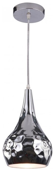 Κρεμαστό Φωτιστικό V-TAC Μεταλλικό Χρώμα Χρώμιο με ντουί Ε27 Φ180mm 3707