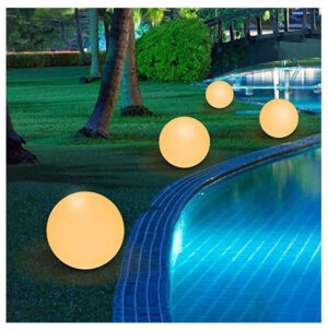 Φωτιστικό LED μπαταρίας V-TAC Εξωτερικού χώρου Σφαίρα 3W RGB D400mm Επαναφορτιζόμενο 40201