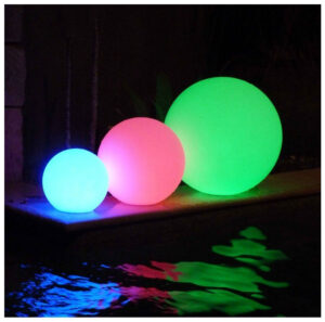 Φωτιστικό LED μπαταρίας V-TAC Εξωτερικού χώρου Σφαίρα 3W RGB D400mm Επαναφορτιζόμενο 40201