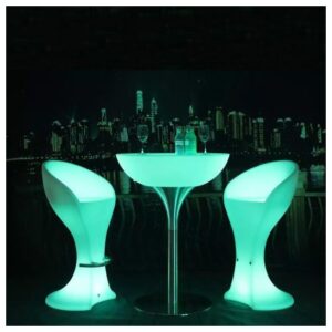 Φωτιστικό LED μπαταρίας V-TAC Εξωτερικού χώρου Σκαμπό Bar 1W RGB 500 x 560 x 1100mm Επαναφορτιζόμενο