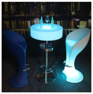 Φωτιστικό LED μπαταρίας V-TAC Εξωτερικού χώρου Σκαμπό Bar 1W RGB 500 x 560 x 1100mm Επαναφορτιζόμενο