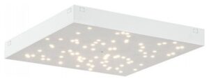 LED Φωτιστικό Οροφής Πάνελ με Αστέρια 8W Τετράγωνο με Εναλλαγή Χρώματος Dimmable και Λευκό Σώμα 40281
