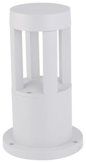 LED Φωτιστικό Δαπέδου Κολονάκι Αλουμινίου 25cm 10W Σώμα Λευκό Ψυχρό Λευκό  8318