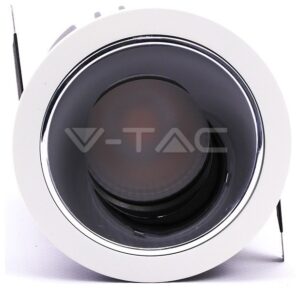 LED V-TAC Φωτιστικό COB ρυθμιζόμενο 10W CRI>95 Στρογγυλό Θερμό Λευκό 1481