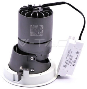 LED V-TAC Φωτιστικό COB ρυθμιζόμενο 35W CRI>95 Στρογγυλό Θερμό Λευκό 1477