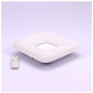 LED V-TAC Φωτιστικό Οροφής 42W Τετράγωνο Λευκό Εξωτερικό Με Αλλαγή Χρώματος Φωτισμού Ντιμαριζόμενο