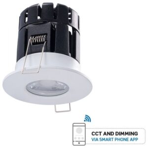 LED V-TAC Φωτιστικό Σποτ 10W Στρογγυλό Bluetooth Smart Πυρίμαχο με εναλλαγή φωτισμού και Dimmable 1424