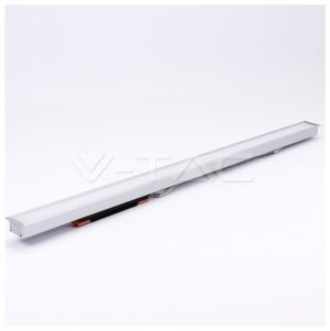 LED V-TAC Γραμμικό Φωτιστικό Χωνευτό 40W 120cm Πλάτος 90mm SAMSUNG Chip Λευκό Φως Ημέρας 382