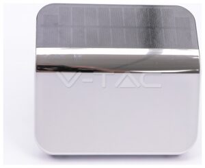 LED V-TAC Ηλιακό Φωτιζόμενο Επιτοίχιο Πάνελ Διεύθυνσης 0,1W SAMSUNG CHIP Γκρι Θερμό Λευκό 786