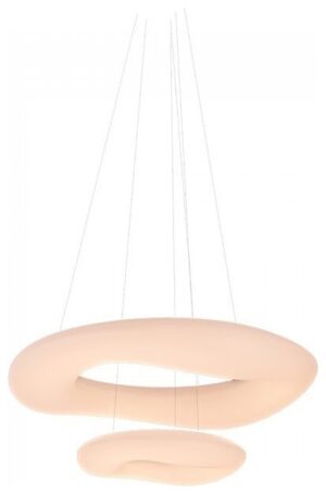 LED V-TAC Κρεμαστό Φωτιστικό Οροφής Διπλό 60W Στρογγυλό Λευκό Με Αλλαγή Χρώματος Φωτισμού Ντιμαριζόμενο D:600 3961