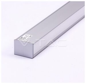 LED V-TAC Κρεμαστό Γραμμικό Φωτιστικό 40W SAMSUNG Chip Ασημί 1200x50mm Φως Ημέρας