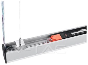 LED V-TAC Κρεμαστό Γραμμικό Φωτιστικό 40W SAMSUNG Chip Λευκό 1200x50mm Φως Ημέρας
