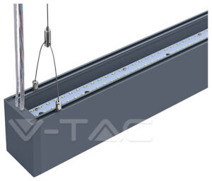 LED V-TAC Κρεμαστό Γραμμικό Φωτιστικό 60W Πάνω - Κάτω SAMSUNG Chip Μαύρο Φως Ημέρας