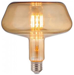 LED V-TAC Λάμπα Ε27 8W Filament T180 Amber Glass Θερμό 2200K  2790