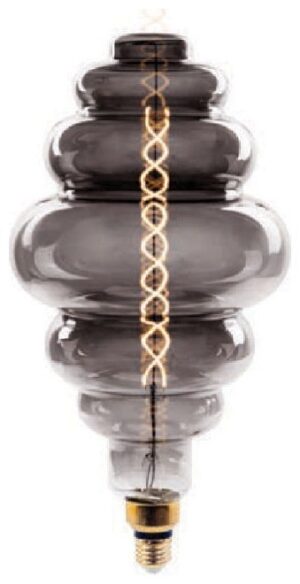 LED V-TAC Λάμπα Ε27 8W Special Double Filament S200 Smoky Γυαλί Θερμό Dimmable 7465