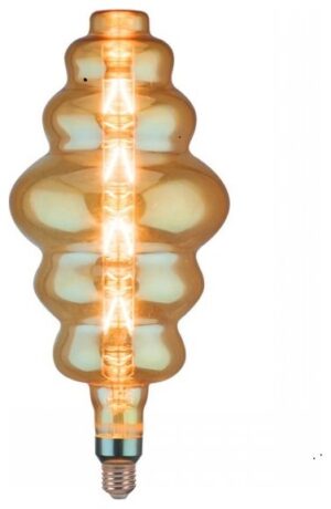 LED V-TAC Λάμπα Ε27 8W Special Filament S180 Amber Θερμό Dimmable 45661