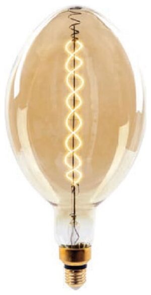 LED V-TAC Λάμπα Ε27 8W Special spiral Filament BF180 Amber Θερμό Dimmable 7463