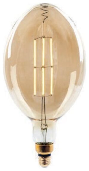 LED V-TAC Λάμπα Ε27 8W Special Straight Filament BF180 Amber Θερμό Dimmable 7464