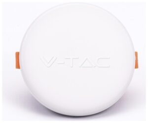 LED V-TAC Πάνελ mini 18W SAMSUNG Chip Στρογγυλό Ρυθμιζόμενο Ψυχρό Λευκό 735