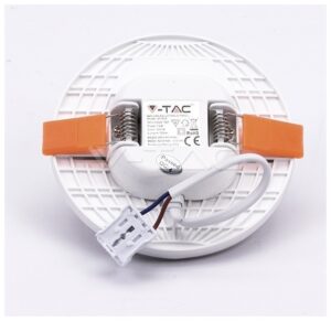 LED V-TAC Πάνελ mini 18W SAMSUNG Chip Στρογγυλό Ρυθμιζόμενο Ψυχρό Λευκό 735