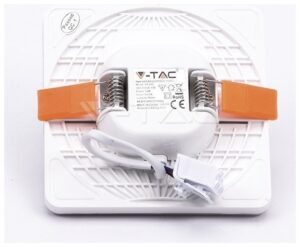 LED V-TAC Πάνελ mini 18W SAMSUNG Chip Τετράγωνο Ρυθμιζόμενο Ψυχρό Λευκό 738