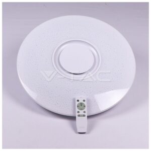 LED V-TAC Πλαφονιέρα 35W RGB+ Λευκό 3 αποχρώσεις, με Ενσωματωμένο Ηχείο και Bluetooth χειρισμό από Κοντρόλ ή Κινητό 1490