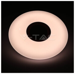 LED V-TAC Πλαφονιέρα 35W RGB+ Λευκό 3 αποχρώσεις, με Ενσωματωμένο Ηχείο και Bluetooth χειρισμό από Κοντρόλ ή Κινητό 1490