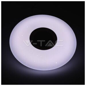 LED V-TAC Πλαφονιέρα 35W RGB+ Λευκό 3 αποχρώσεις, με Ενσωματωμένο Ηχείο και Bluetooth χειρισμό από Κοντρόλ ή Κινητό 1490